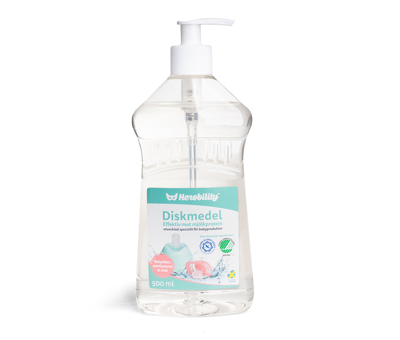 Allergivänligt diskmedel för babyprodukter