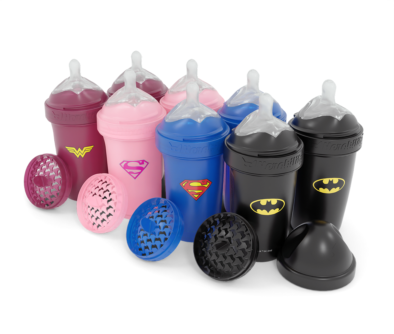 8-pack DC Comics Nappflaskor 240 ml med 60% rabatt